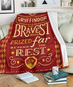 Harry Potter Gryffindor Sherpa Blanket Fleece Blanket Gifts for Family, for Couple