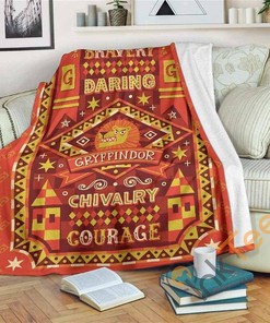 Harry Potter Gryffindor Sherpa Fleece Blanket Gifts for Family