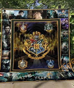 Harry Potter Quilt Blanket Bedding Set With Pilliwcases Option Gift For Fan