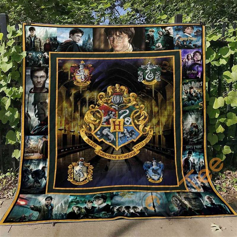 Harry Potter Quilt Blanket Bedding Set With Pilliwcases Option Gift For Fan