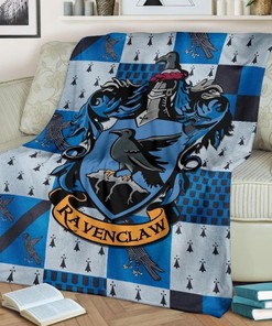 Harry Potter Ravenclaw Best Seller Fleece Blanket Gift For Fan, Premium Comfy Sofa Throw Blanket Gift