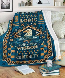 Harry Potter Ravenclaw Sherpa Fleece Blanket Gifts for Family