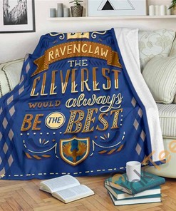 Harry Potter Ravenclaw Sherpa Fleece Blanket Gifts for Family, for Couple
