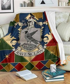 Harry Potter Ravenclaw Style 2 Sherpa Fleece Blanket Gifts for Family, for Couple