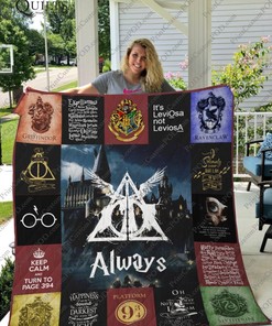 Harry Potter Tshirt Quilt Blanket Bedding Set for Home Décor