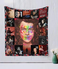 Harry Styles Graphics Quilt Blanket Bedding Set