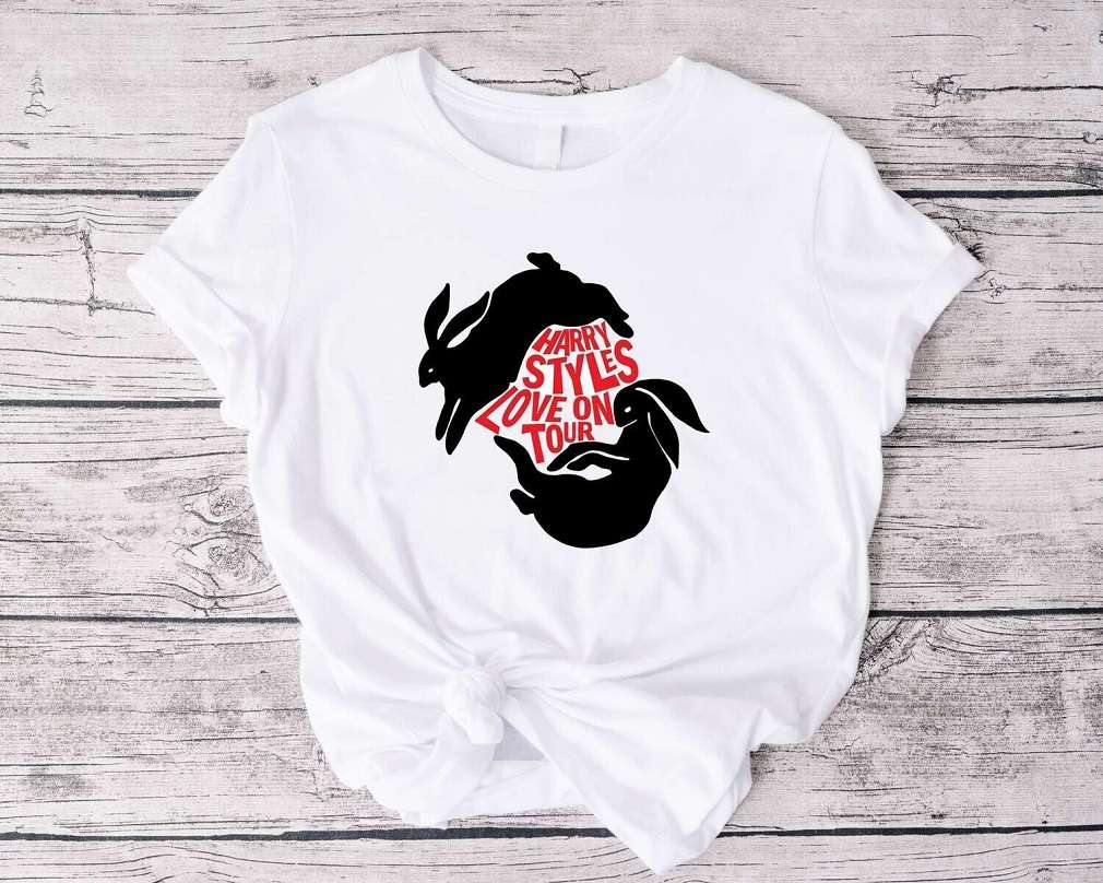 Harry Styles Rabbit Love On Tour T-Shirt - Bluefink