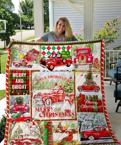 Have Yourself A Merry Christmas Quilt Blanket Bedding Set