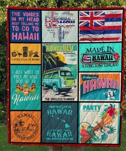 Hawaii Quilt Blanket Bedding Set