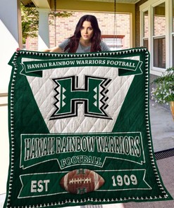 Hawaii Rainbow Warriors Quilt Blanket Bedding Set