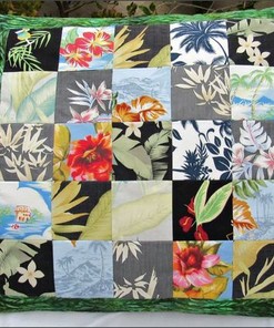 Hawaiian Island Quilt Blanket Bedding Set for Home Décor