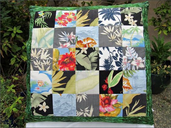 Hawaiian Island Quilt Blanket Bedding Set for Home Décor