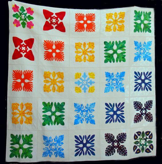 Hawaiian Pattern Quilt Blanket Bedding Set for Home Décor