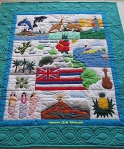Hawaiian Quilt Blanket Bedding Set for Home Décor