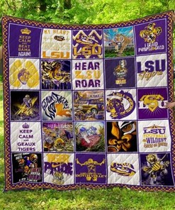 Hear LSU Roar Ncaa Lsu Tigers Quilt Blanket Bedding Set