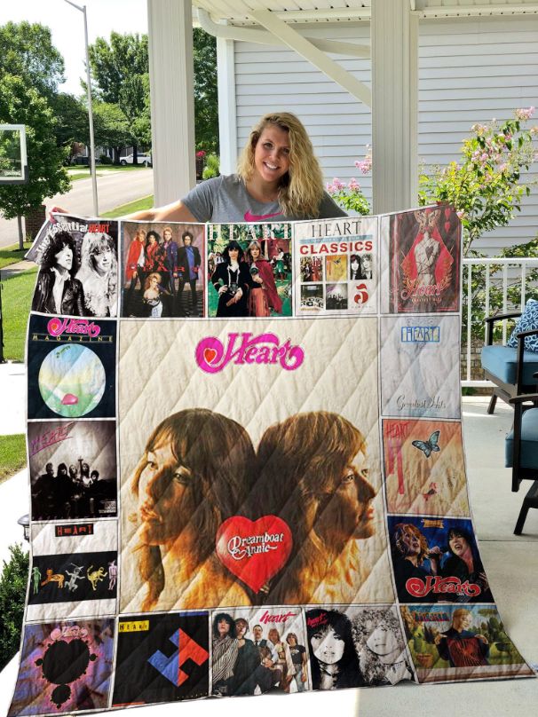 Heart Band Retro Collection Quilt Blanket Bedding Set