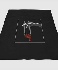Heart Sherpa Fleece Blanket Gifts for Family, for Couple