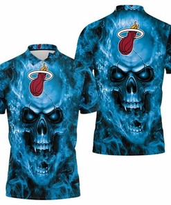 Heat Nba Fans Skull 3D All Over Print Polo Shirt