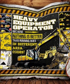 Heavy Equipment Operator Quilt Blanket Bedding Set