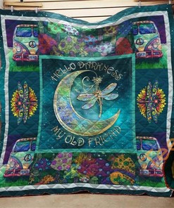 Hello Darkness My Old Friend Hippie Inspired Quilt Blanket Bedding Set