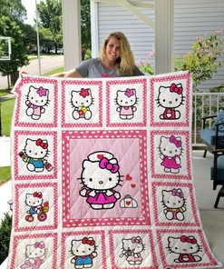 Hello Kitty Cute For Fans Quilt Blanket Bedding Set
