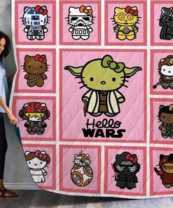 Hello Kitty Star Wars Quilt Blanket Bedding Set