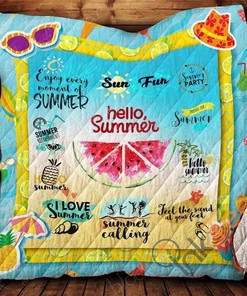 Hello Summer Quilt Blanket Bedding Set