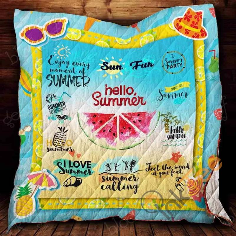 Hello Summer Quilt Blanket Bedding Set