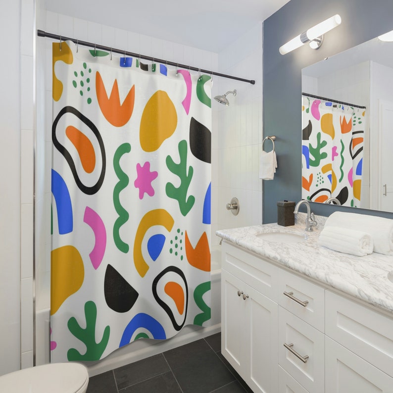 Henri Matisse Abstract Art Shower Curtain Art Henri Matisse, Housewarming Gift - Image 2