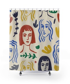 Henri Matisse Abstract Art Shower Curtain Housewarming Gift, Art Design, Flower Design