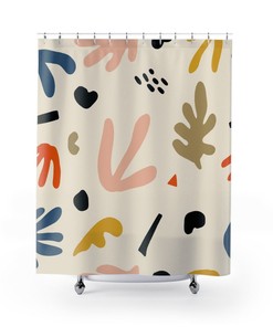 Henri Matisse Abstract Art Shower Curtain, Unique Bathroom Decor Design, Art Henri Matisse, Housewarming Gift, Art Design, Flower Design