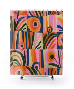 Henri Matisse Shower Curtain, Abstract Art Print Shower Curtain, Modern Bath Design, Contemporary Bathroom, Housewarming Gift