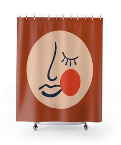 Henri Matisse Shower Curtain, Midcentury Modern Decor, Abstract Art Print, Modern Decor Bathroom, Neutral Colored Bathroom Ideas