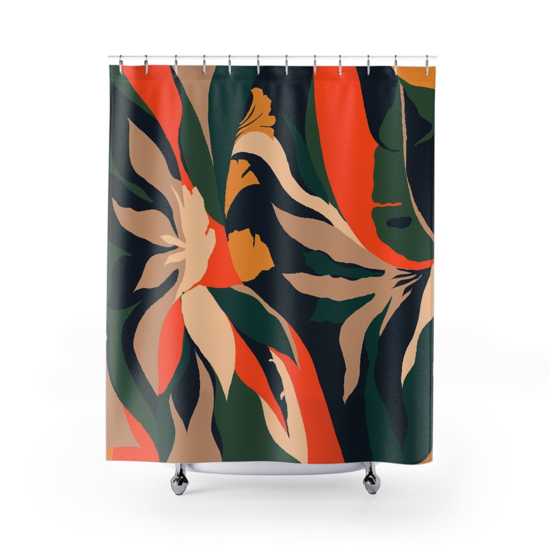Henri Matisse Shower Curtains, Abstract Art Print Shower Curtain, Modern Bath Design, Contemporary Bathroom, Housewarming Gift