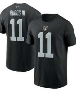 Henry Ruggs Black Las Vegas Raiders Name & Number T-Shirt