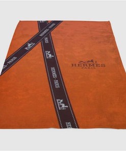 Hermes Sherpa Fleece Blanket Gifts for Family, for Couple