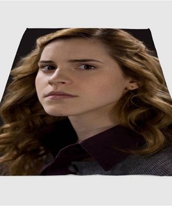 Hermione With Soft Color Sherpa Fleece Blanket Gifts for Family, for Couple