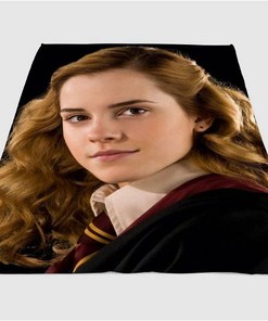 Hermione With Uniform Harry Potter Sherpa Fleece Blanket Gifts for Family, for Couple
