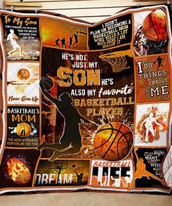 He's Not Just My Son He's Also My Favorite Basketball Player Quilt Blanket Bedding Set