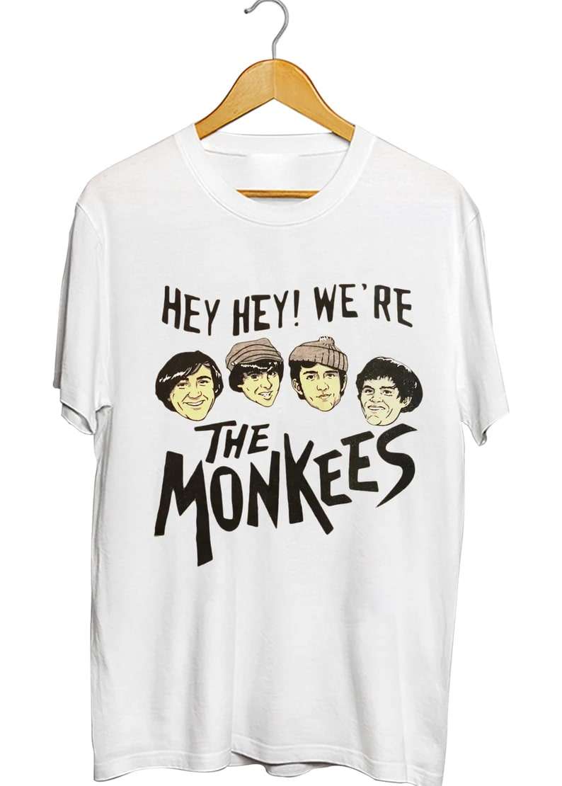 Hey hey we re the monkees t shirt bluefink