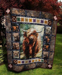 Highland Cow Thy 220419 Quilt Blanket Bedding Set