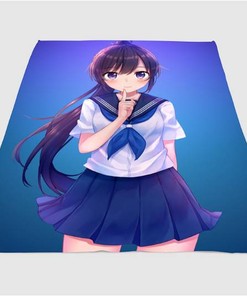 Highschool Anime Sherpa Fleece Blanket Gifts for Family, for Couple
