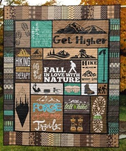 Hiking Fall In With Nature Quilt Blanket Bedding Set