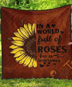 Hippie Be A Sunflower Quilt