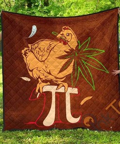 Hippie Chicken Weed Premium Quilt