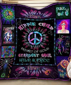 Hippie Child Quilt Blanket Bedding Set