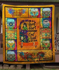 Hippie – Cool Wind In My Hair Quilt Blanket Bedding Set