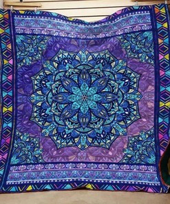 Hippie Flower Pattern Hippie Quilt Blanket Bedding Set