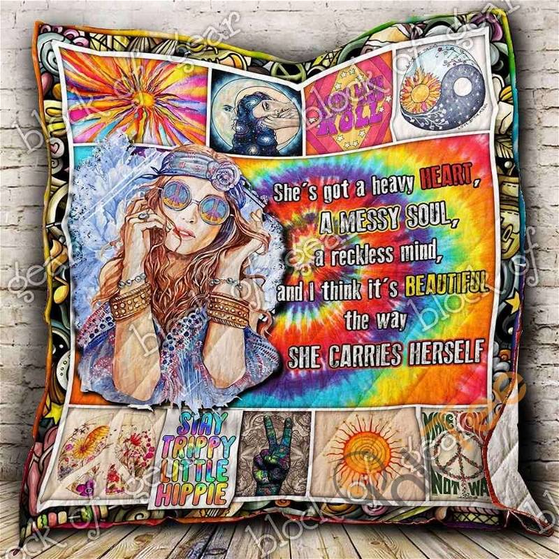 Hippie Girl I Think It’S Beautiful Quilt Blanket Bedding Set