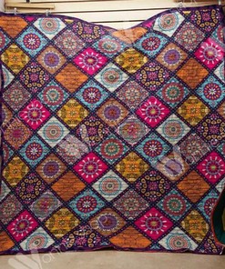 Hippie Mandala Quilt Blanket Bedding Set for Home Décor